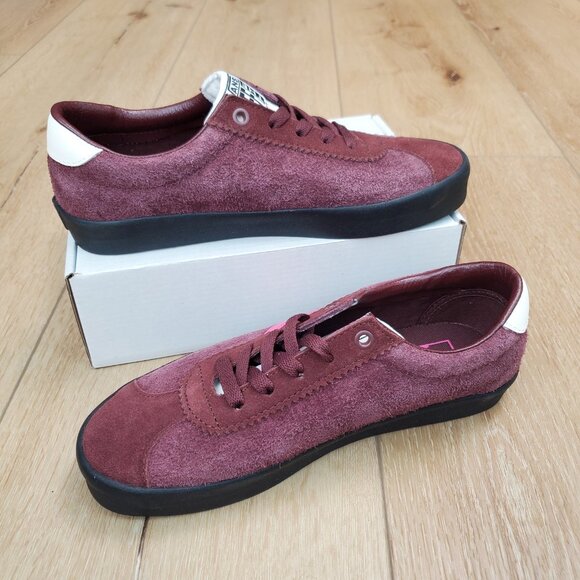 Vans Sport Low Burgundy Brown Pink VF 508357 Mens Size 7 Women 8.5 Leather Suede - Picture 2 of 10